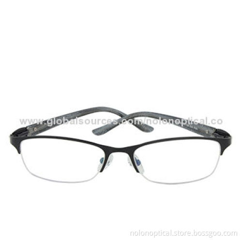 Classical Oval Black Thin and Light Eyeglasses by Woman, Made of Stainless Steel